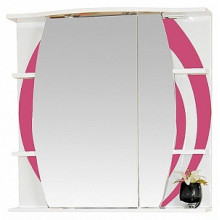 Зеркальный шкаф Misty Каролина 70 R розовый