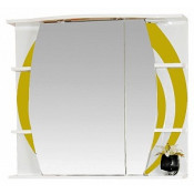 Зеркальный шкаф Misty Каролина 70 R желтый
