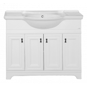 Тумба напольная Misty Лувр 105 белая