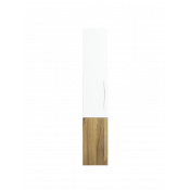 Пенал Misty Турин орех глянец/белый левый