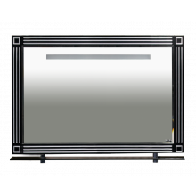 Зеркало Misty Venezia 105 с полочкой черное патина