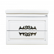 Тумба подвесная Misty Дели 60 с 2 ящиками, белая