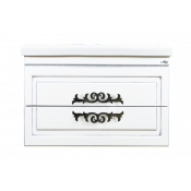 Тумба подвесная Misty Дели 70 с 2 ящиками белая