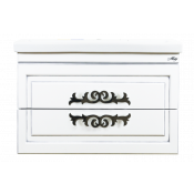 Тумба подвесная Misty Дели 80 с 2 ящиками белая