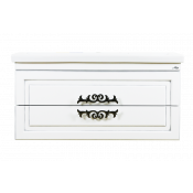 Тумба подвесная Misty Дели 90 с 2 ящиками белая