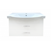 Тумба подвесная Misty Монро 95 2 ящиками белая