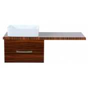 Столешница Misty Техас 120 левая зебрано