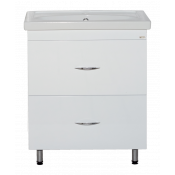Тумба напольная Misty Калипсо 70 с 2 ящиками белая