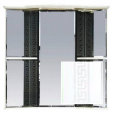 Зеркальный шкаф Misty Олимпия 60 угловой правый белый фактурный