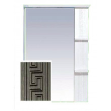 Зеркальный шкаф Misty Олимпия 75 комбинированный венге/белый правый