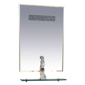 Зеркало Misty Олимпия 60 с полочкой (свет)