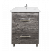 Тумба напольная Misty Норд 65 с 2 ящиками комбинированная