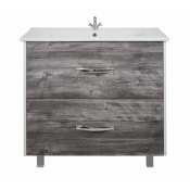 Тумба напольная Misty Норд 85 с 2 ящиками комбинированная