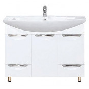 Тумба напольная Misty Лаванда 105 с 2-мя ящиками белая