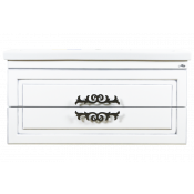 Тумба подвесная Misty Дели 100 с 2 ящиками белая