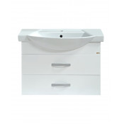 Тумба подвесная Misty Монро 65 с 2 ящиками белая