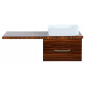 Тумба подвесная Misty Техас 60 1 ящиками зебрано