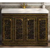 Тумба напольная Misty Fresko 120 краколет черная