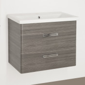 Тумба подвесная под раковину Style Line Лотос 80 Plus подвесная, шелк зебрано ЛС-00000491