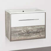 Тумба под раковину Style Line Экзотик ЛС-00000401 75 Plus белый/экзотик