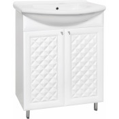 Тумба напольная с раковиной Style Line Канна 75 Люкс, белая ЛС-00000298