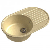 Мойка кухонная Raiber Тумберг RQ55, 74 х 48 см, цвет - бежевый