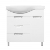 Тумба под раковину Style Line Жасмин 82 ЛС-00000527 с б/к белый