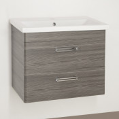 Тумба подвесная под раковину Style Line Лотос 70 Plus подвесная, шелк зебрано ЛС-00000490