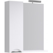 Панель с зеркалом, светильником и шкафчиком Aqwella Line Li.02.07