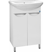 Тумба напольная под раковину Style Line Жасмин 55 белая ЛС-00000033