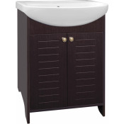 Тумба напольная с раковиной Style Line Кантри 65 венге ЛС-00000028