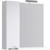 Панель с зеркалом, светильником и шкафчиком Aqwella Line Li.02.08