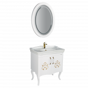 Нижний модуль с раковиной Creavit Antik AN0080.02.BB белый