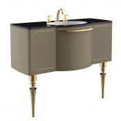 Тумба с раковиной Creavit GIZA GZ0120.00.PBA бежевый черный гранит