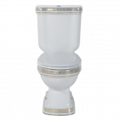 Унитаз с биде Creavit Klasik Декор VERCACI/ЗОЛОТО KL310.000W0