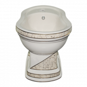 Биде напольное Creavit Klasik Декор KL500-00CB00E-PB00