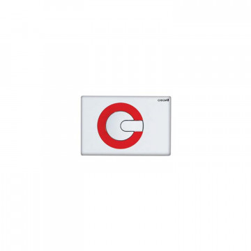 Кнопка для инсталляции Creavit POWER GP5001.01 бело-красная