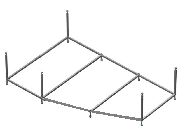 Монтаж комплект к акриловой ванне Roca Hall Angular 150x100 ZRU9302868 фото