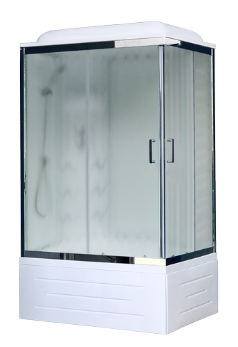 Душевая кабина Royal Bath RB8120BP3-WC-CH-L (белое/матове) левая