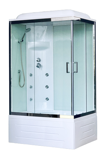 Душевая кабина Royal Bath RB8120BP3-WT-CH-L (белое/прозрачное)