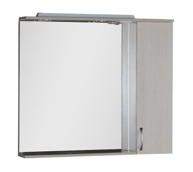 Зеркало-шкаф Aquanet Донна 100 белый дуб 169184