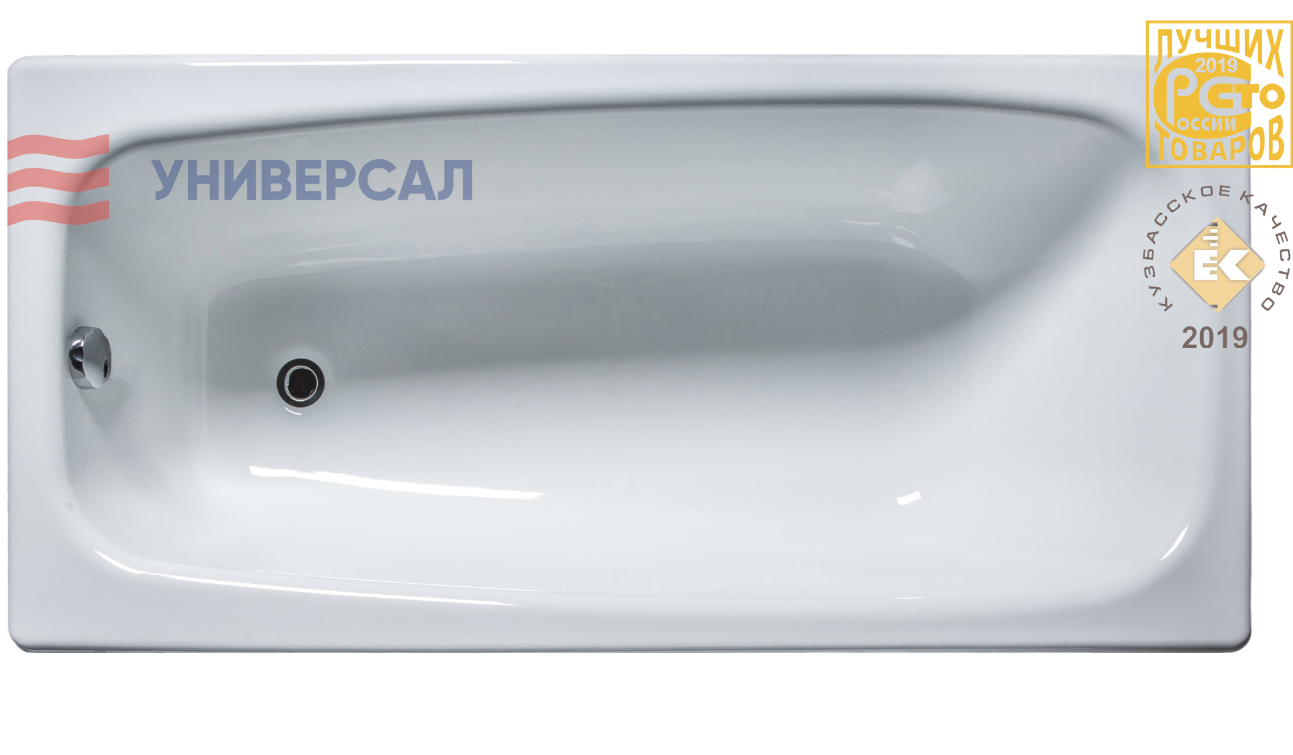 Ванна чугун. 150х70 КЛАССИК - У, вертик. палет. 442816
