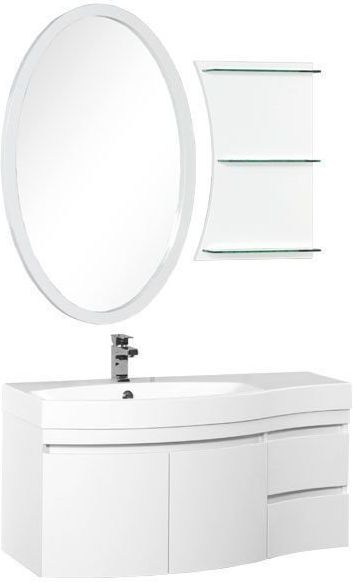 Комплект мебели для ванной Aquanet Опера 115 L белый 169414