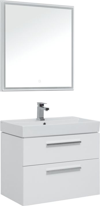 Комплект мебели для ванной Aquanet Nova 75 белый (2 ящика)  243255