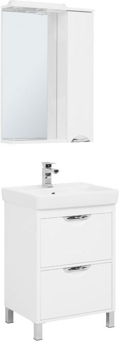 Мебель для ванной Aquanet Гретта 70 New белый (1 ящик, 2 дверцы) 251140