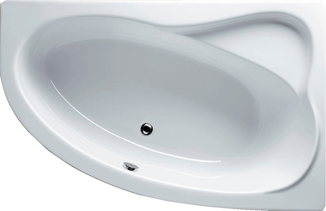 Акриловая ванна Riho Lyra 140 B020001005, 140x90 см, левая