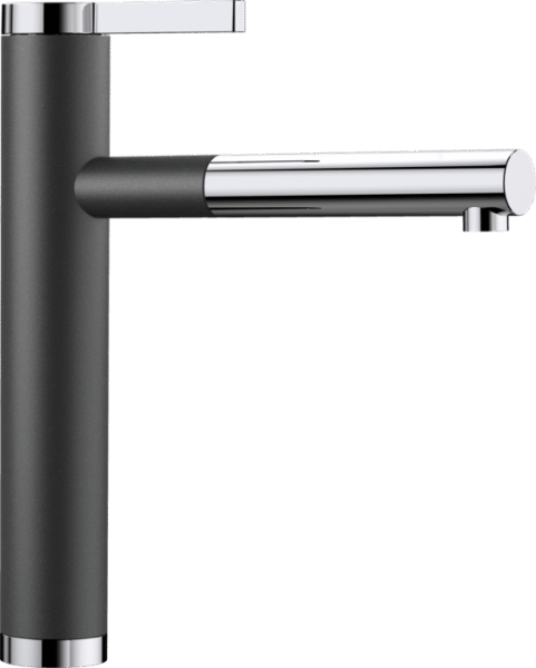 Смеситель Blanco Linee-S Silgranit, антрацит