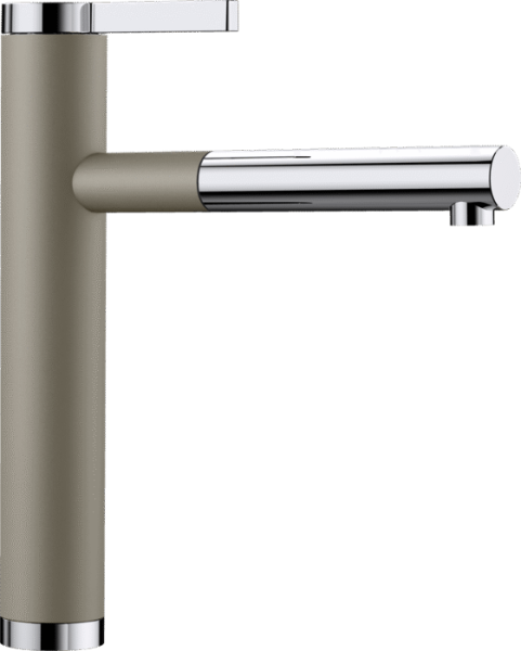 Смеситель Blanco Linee-S Silgranit, серый бежевый