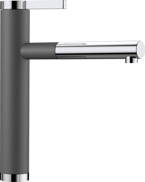 Смеситель Blanco Linee-S Silgranit, темная скала