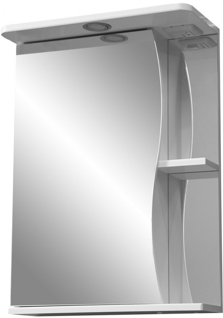 Зеркало-шкаф Stella Polar Волна Верея 55x70 SP-00000040 левое с подсветкой